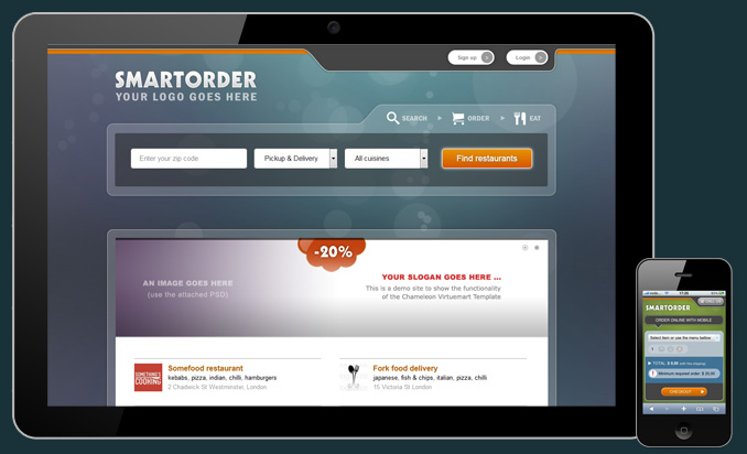 Smartorder online ordering template